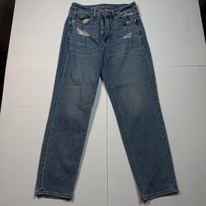 American Eagle Outfitters Jeans Womens‎ 6 Distressed Stretch Straight
